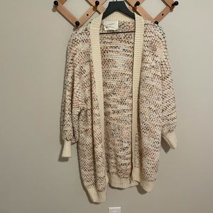 Anthropologie Gorgeous Woven Cardigan, One Size Fits Alm